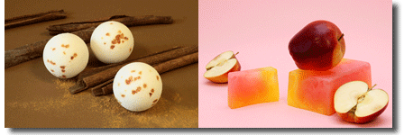 Combinación Cofre Apple Pie: Jabón de Manzana y Bomba de Baño de Canela
